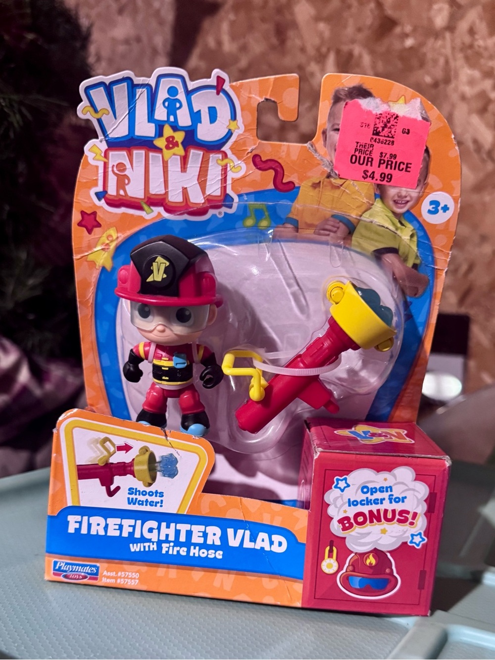 Firefighter Vlad Action Figure - Red & Yellow